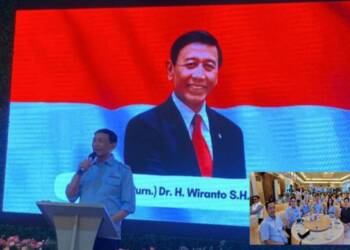 Silaturahmi Pendukung Prabowo-Gibran, Wiranto: Lanjutkan Menuju Indonesia Emas 2045.