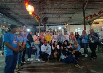 DPC PBB Lamongan Adakan Senam Gemoy Bersama Relawan, Optimis Prabowo Gibran Menang Satu Putaran.