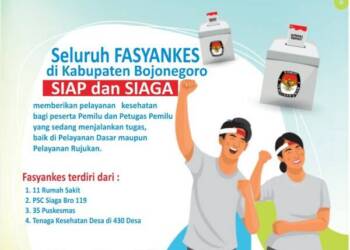 Dinkes Bojonegoro Siapkan Layanan Kesehatan 24 Jam di Pemilu 2024.