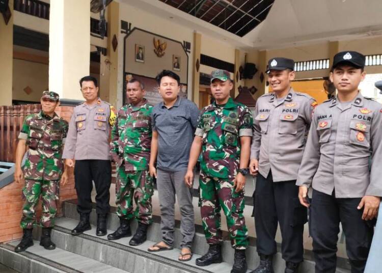 Kompak! Sinergitas TNI-POLRI Pengamanan Hari terakhir Pleno Terbuka di Maduran
