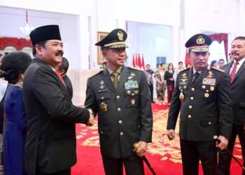 Panglima TNI Hadiri Pelantikan Menko Polhukam dan Menteri ATR/BPN