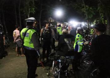 Polisi Bojonegoro Tindak 35 Pengendara Motor Knalpot Tidak Sesuai Spektek