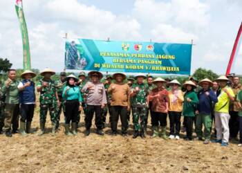 Perdana, Kodim Bojonegoro Tanam Jagung