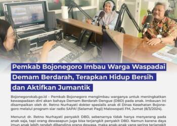 Pemkab Bojonegoro Ajak Warga Terapkan Hidup Bersih, Waspadai Demam Berdarah