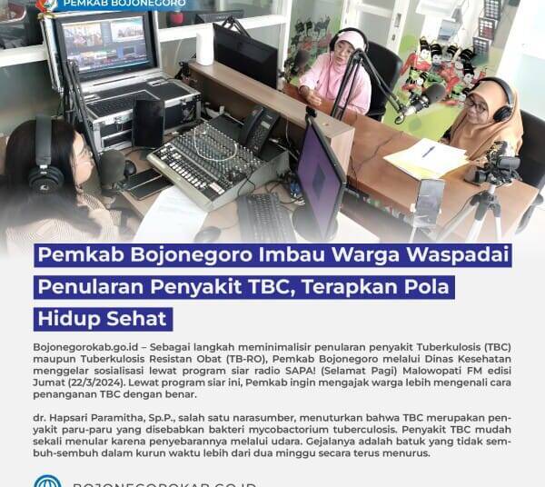 Dr. Hapsari: Waspadai TBC, Terapkan Pola Hidup Sehat