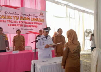 Nanda Ayu Dilantik, Kades Trojalu: Jangan Berada di Zona Nyaman