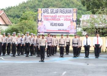 Jelang Idul Fitri 1445 H, Polres Ngada Gelar Apel Bersama Instansi Terkait