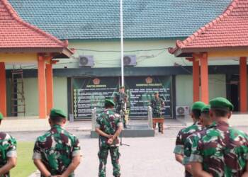 Dandim Lamongan Pimpin Apel Pemberangkatan Cuti Idul Fitri 1445 H