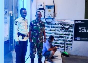 Libur Lebaran, Babinsa Koramil Kalitidu Patroli Kewilayahan