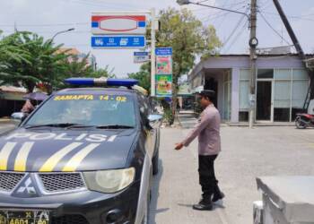 H+1, Anggota Polsek Maduran Tingkatkan Patroli Obvit