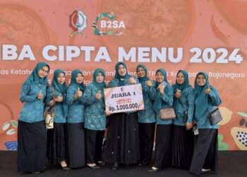 Mewakili Kecamatan Baureno, Desa Kalisari Juara 1 Lomba Cipta Menu Pangan Lokal