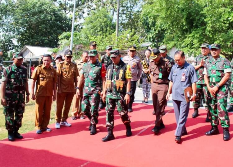 Tim Wasev Mabes AD Kunjungi Lokasi TMMD 120 Kodim Bojonegoro