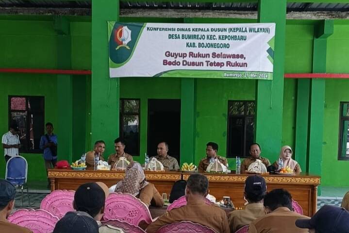 Bedo Deso Tetep Rukun, Kasun se Kecamatan Kepohbaru Gelar Konferensi di Bumirejo.