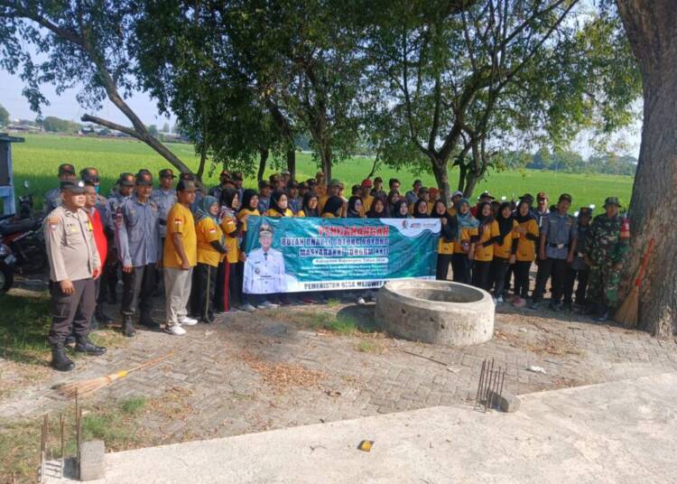BBGRM, Pemdes Mejuwet Bojonegoro Bersih-bersih Area Sumurgede