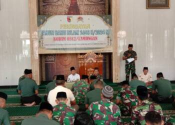 Semangat 1 Muharram, Kodim 0812/Lamongan Gelar Pengajian dan Doa Bersama
