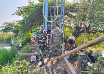 Babinsa Kodim Lamongan Memonitoring Program Pompanisasi di Moropelang