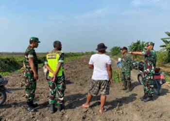 Dandim Lamongan Tinjau Lokasi Pembuatan Sumur Bor