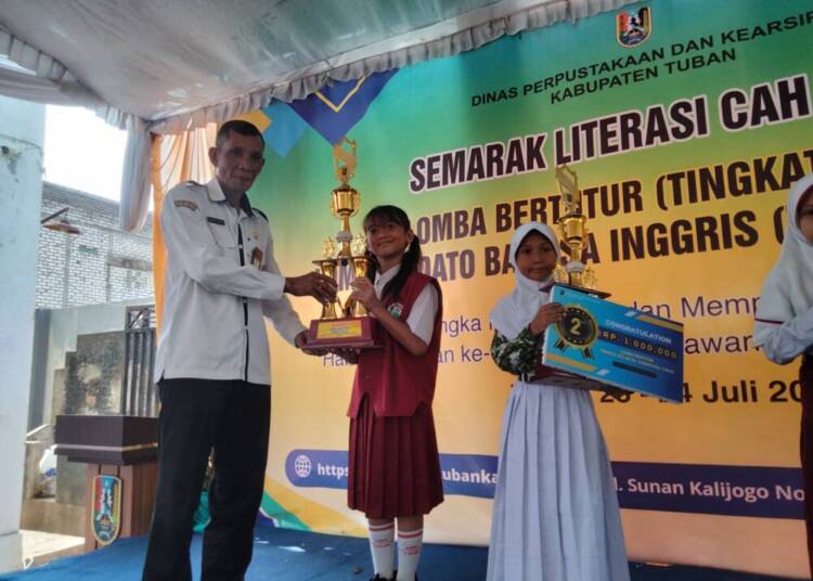 Dispersip Tuban Gelar Lomba Bertutur Jenjang SD/MI, Ini Juaranya