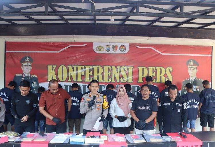 12 Pelaku Pemerasan Pengusaha Tambang di Tuban Diamankan Polisi