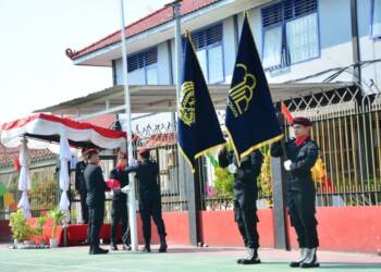 Khidmat! Lapas Lamongan Gelar Upacara Peringatan Hari Pengayoman ke-79