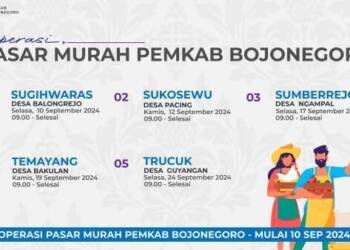 Simak! Ini Jadwal Gelar Operasi Pasar Murah Pemkab Bojonegoro 