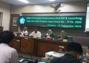 Sidoarjo Jadi Kick Off dan Launching Logo Peringatan Hari Jadi ke -79 Provinsi Jatim