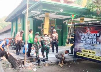 HUT ke-79 TNI, Kodim Bojonegoro Karya Bakti Serentak di 28 Kecamatan