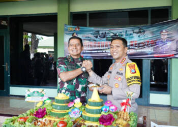 Kejutan Istimewa Kapolresta Sidoarjo kepada Korem 084 di HUT ke-79 TNI