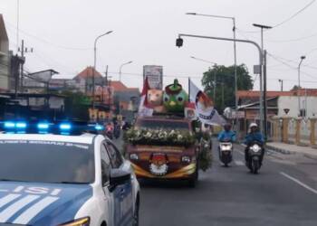 KPU Sidoarjo Berangkatkan Si-JALIH dan GUK KASIJO ke Surabaya