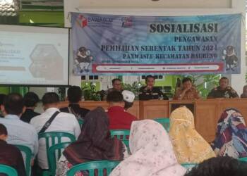 Panwascam Baureno Sosialisasi Pengawasan Pilkada 2024
