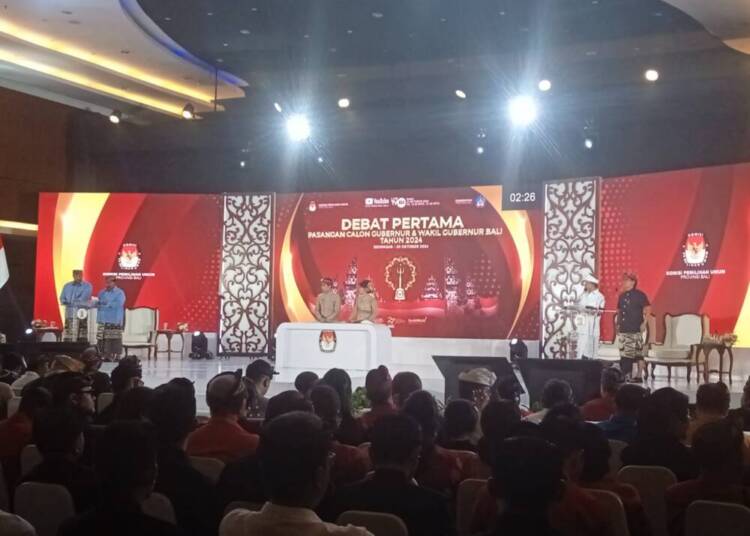 Debat Perdana Cagub dan Cawagub Bali Berjalan Lancar