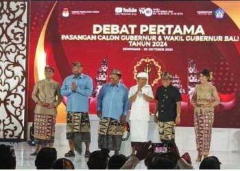 Debat Perdana, Paslon Mulia-PAS Akui Kesalahan Data Soal Kunjungan Wisatawan 53 Jiwa ke Bali