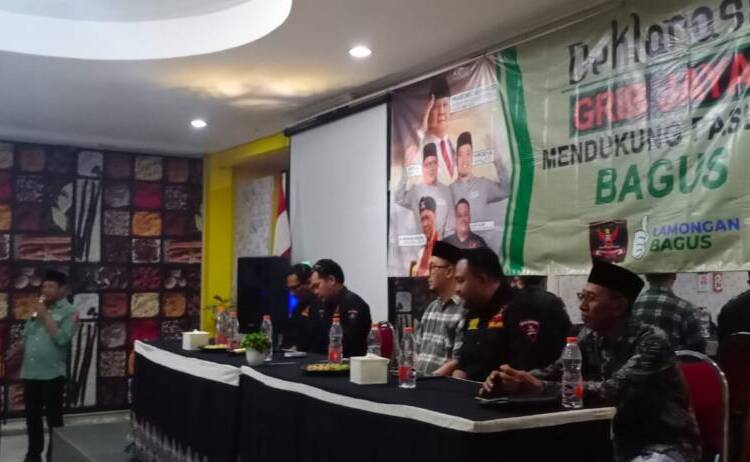 GRIB Jaya Deklarasi Dukung Paslon Bagus 01 Lamongan