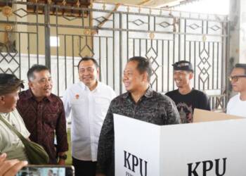 H-1 Kemarin, Pj. Gubernur Bali dan KPU Bali Tinjau Sejumlah TPS