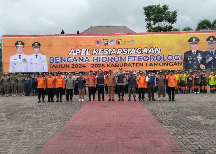 Apel Siaga Bencana Hidrometeorologi, Ini Pesan Dandim Lamongan
