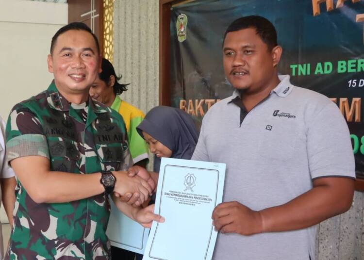 Peringati Hari Juang TNI AD, Kodim Bojonegoro Baksos Pembuatan Akte Kelahiran Gratis