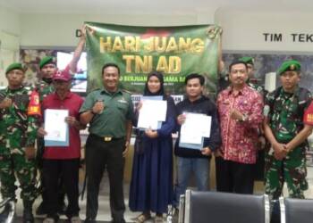 Sambut Hari Juang ke-79 TNI AD, Kodim Lamongan Baksos Pelayanan Adminduk