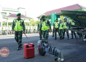Dandim Bojonegoro Pimpin Apel Gelar Pasukan Kesiapsiagaan Antisipasi Bencana Alam