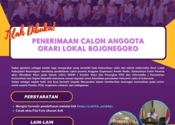 Pendaftaran Anggota Orari Lokal Bojonegoro Dibuka, Ini Syaratnya