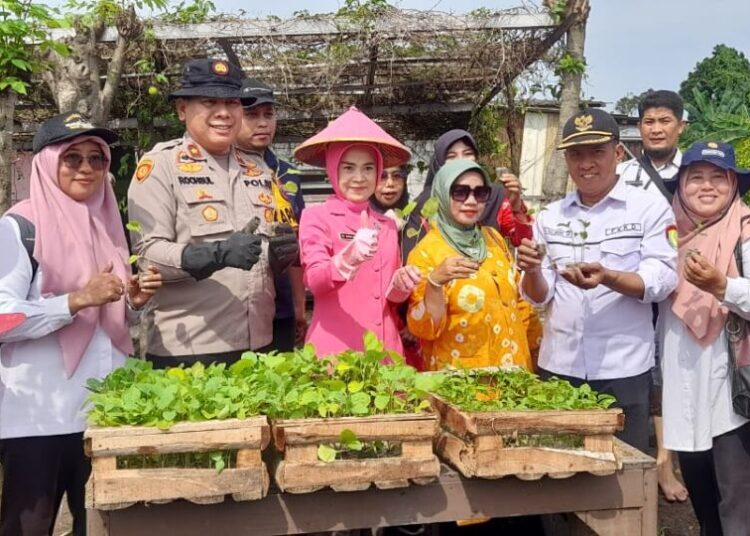 Polsek Taman Distribusikan 1000 Bibit Cabai dan Terong di Desa Sambibulu