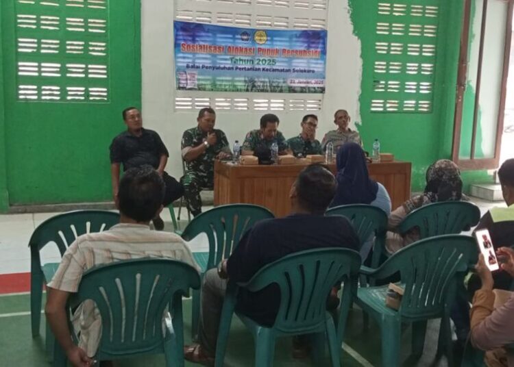Babinsa Koramil Solokuro 0812/23 Hadiri Sosialisasi Pupuk Bersubsidi 2025