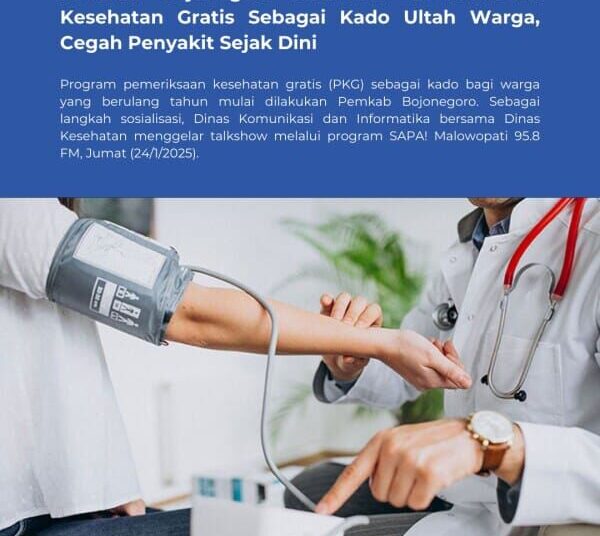 Pemkab Bojonegoro Sosialisasi PKG, Cegah Penyakit Sejak Dini