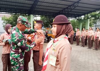Puluhan Pelajar Resmi Jadi Anggota Saka Wira Kartika Kodim Bojonegoro