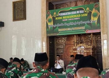 Tingkatkan Imtaq Prajurit, Kodim Lamongan Peringati Isra Mikraj