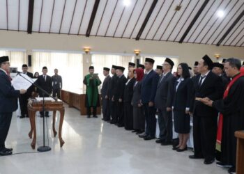 Sejumlah Pejabat Pemkab Dilantik, Pj Bupati Bojonegoro Inginkan Inovasi dan Ide Baru