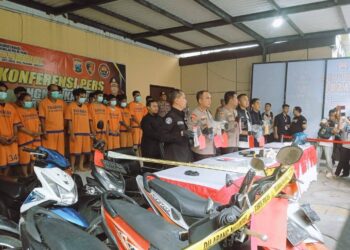 Satreskrim Polresta Sidoarjo Tangkap 19 Pelaku Curanmor dan Serahkan BB ke Pemiliknya