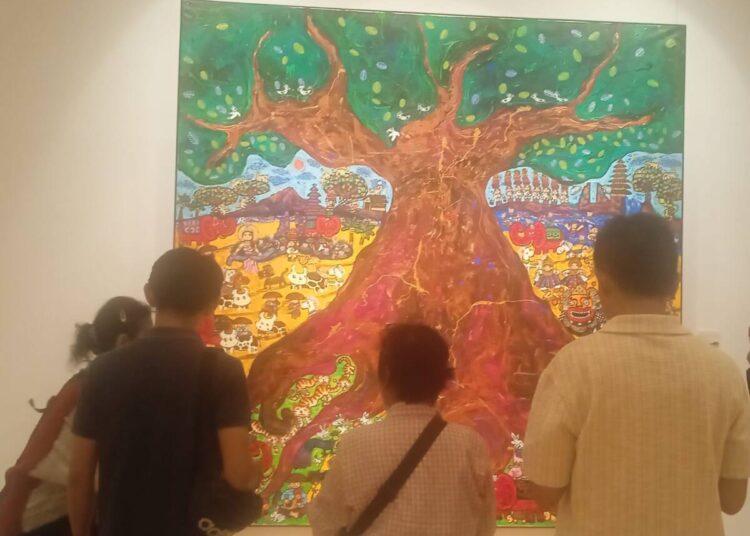5 Seniman Perempuan Indonesia Pamer Lukisan di Santrian Art Gallery