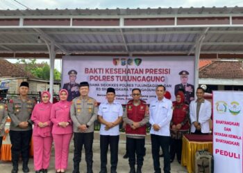 Polres Tulungagung bersama Forkopimda dan Paguyuban Pencak Silat Bandung Gelar Bakti Sosial
