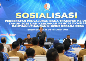 Sosialisasi BKKD 2025, Bupati Wahono Tekankan Pengentasan Kemiskinan dan Peningkatan IPM