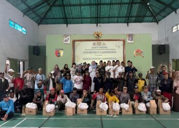 Kodim Lamongan Bersama Gerai UMKM dan Mitra Lokal Santuni Duafa